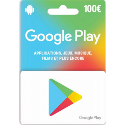 E-carte Google Play 100€