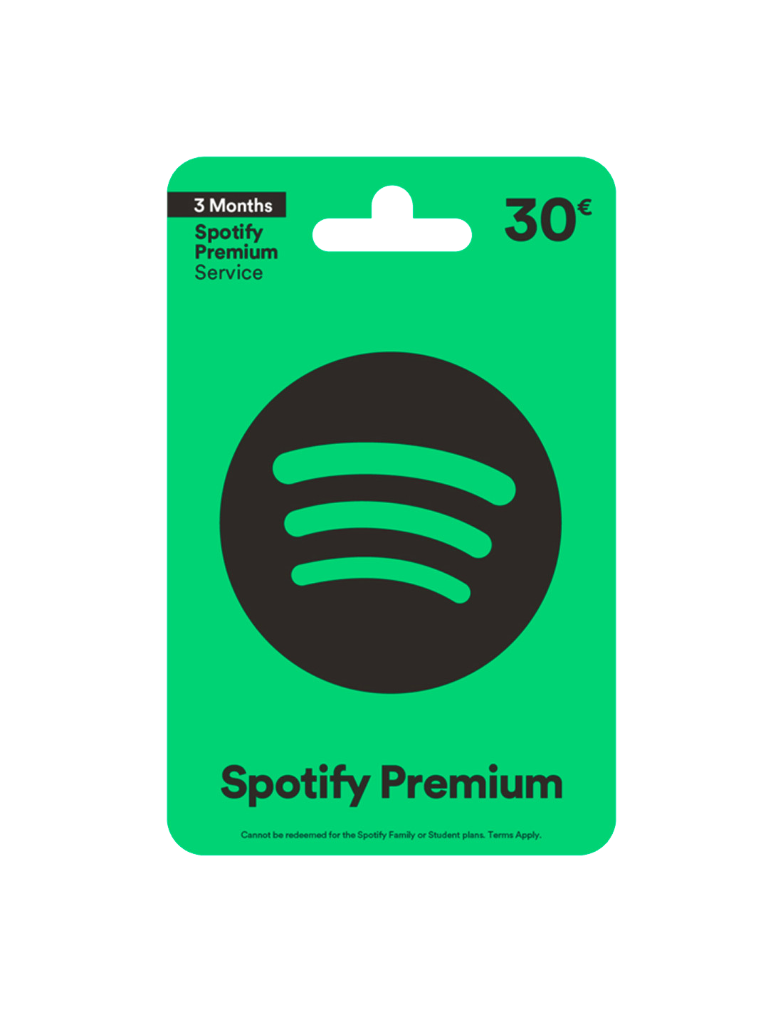 Carte cadeau Spotify Premium 30€
