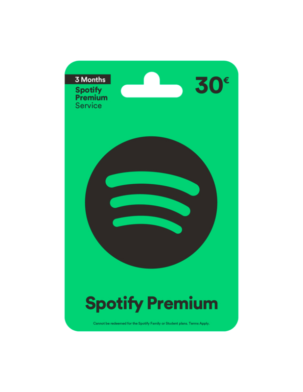 Carte cadeau Spotify Premium 30€