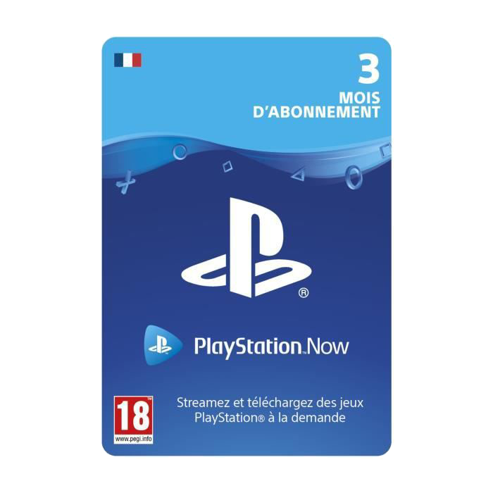 Carte PlayStation Now 3 mois - 24,99€