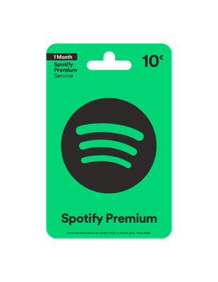 Carte cadeau Spotify Premium 11 €