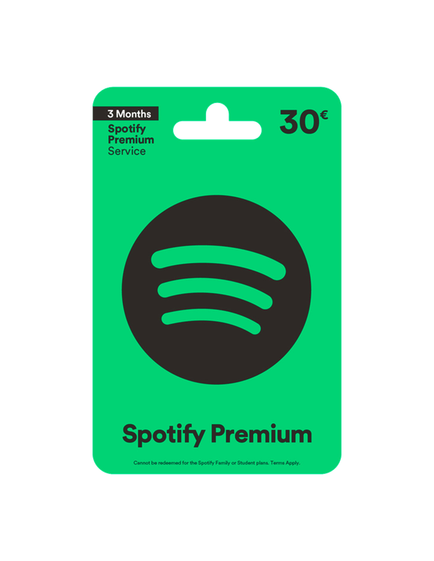 Carte cadeau Spotify Premium 33€