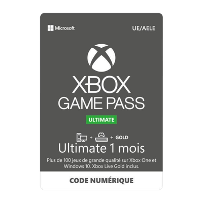 Carte Xbox Game Pass Ultimate 1 mois - 17,99€