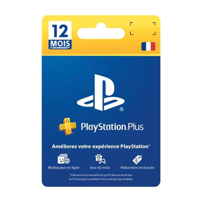 Carte PlayStation Plus 12 mois - 59,99€
