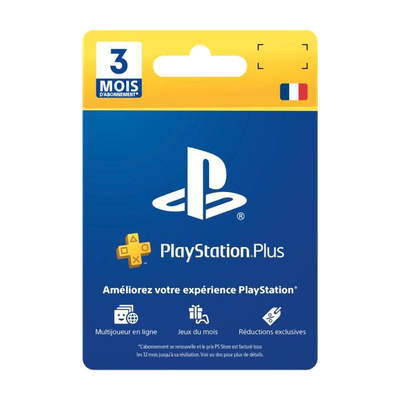 Carte PlayStation Plus 3 mois - 24,99€