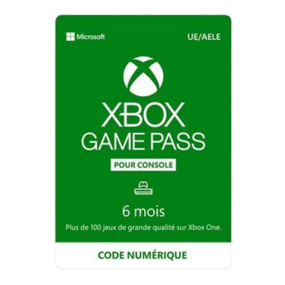 Carte Xbox Game Pass 6 mois - 59,99€
