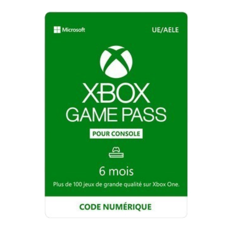 Carte Xbox Game Pass 6 mois - 59,99€
