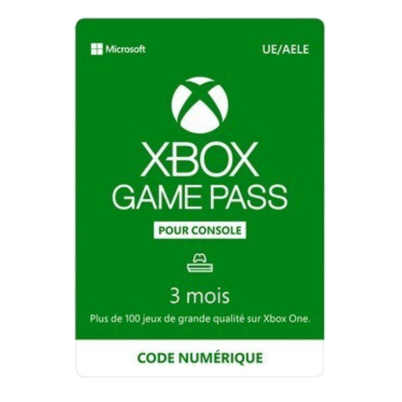Carte Xbox Game Pass 3 mois - 29,99€
