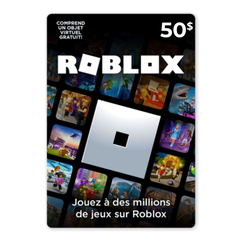 Carte Cadeau Roblox - 50$ | ifactory®
