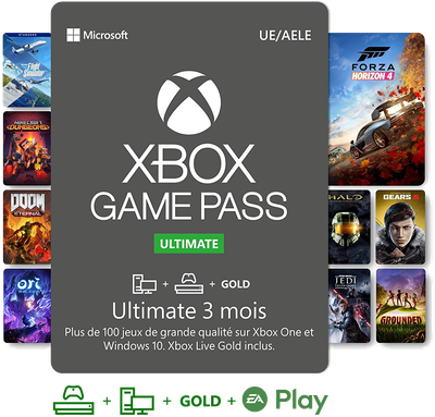 Carte Xbox Game Pass Ultimate 3 mois - 44,99€