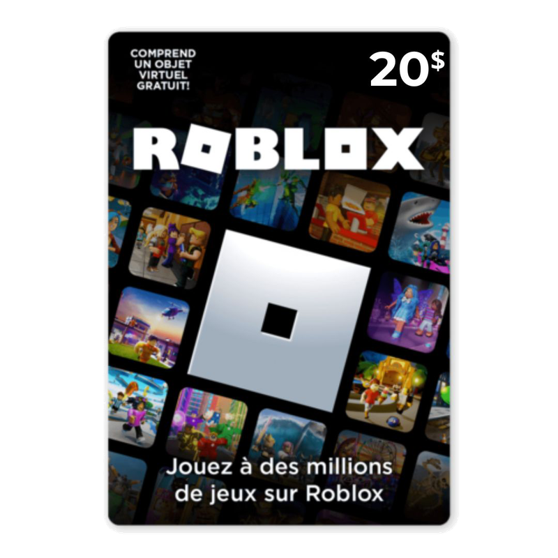 Carte Cadeau Roblox - 20$ | ifactory®