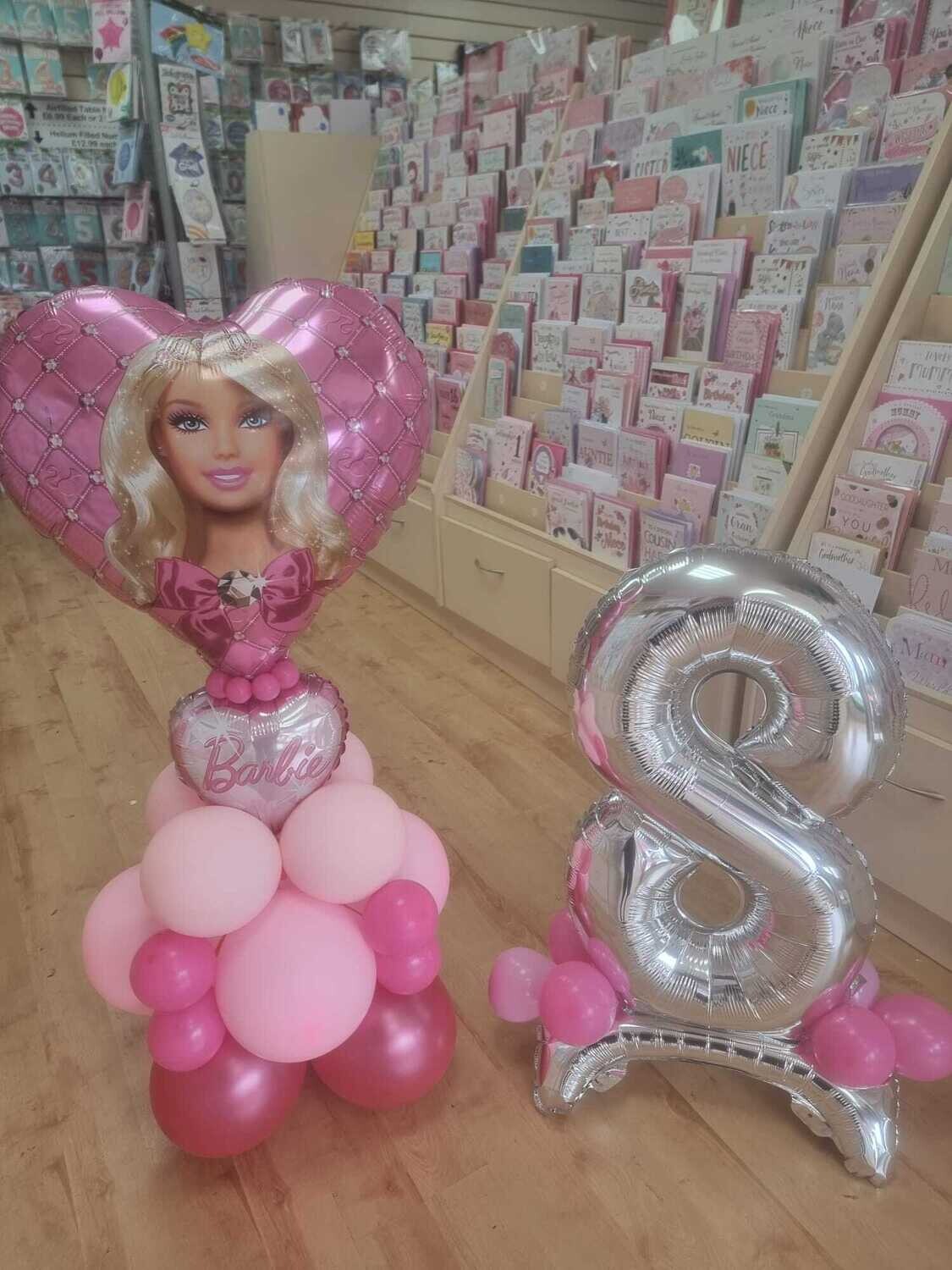 Barbie Balloon Display