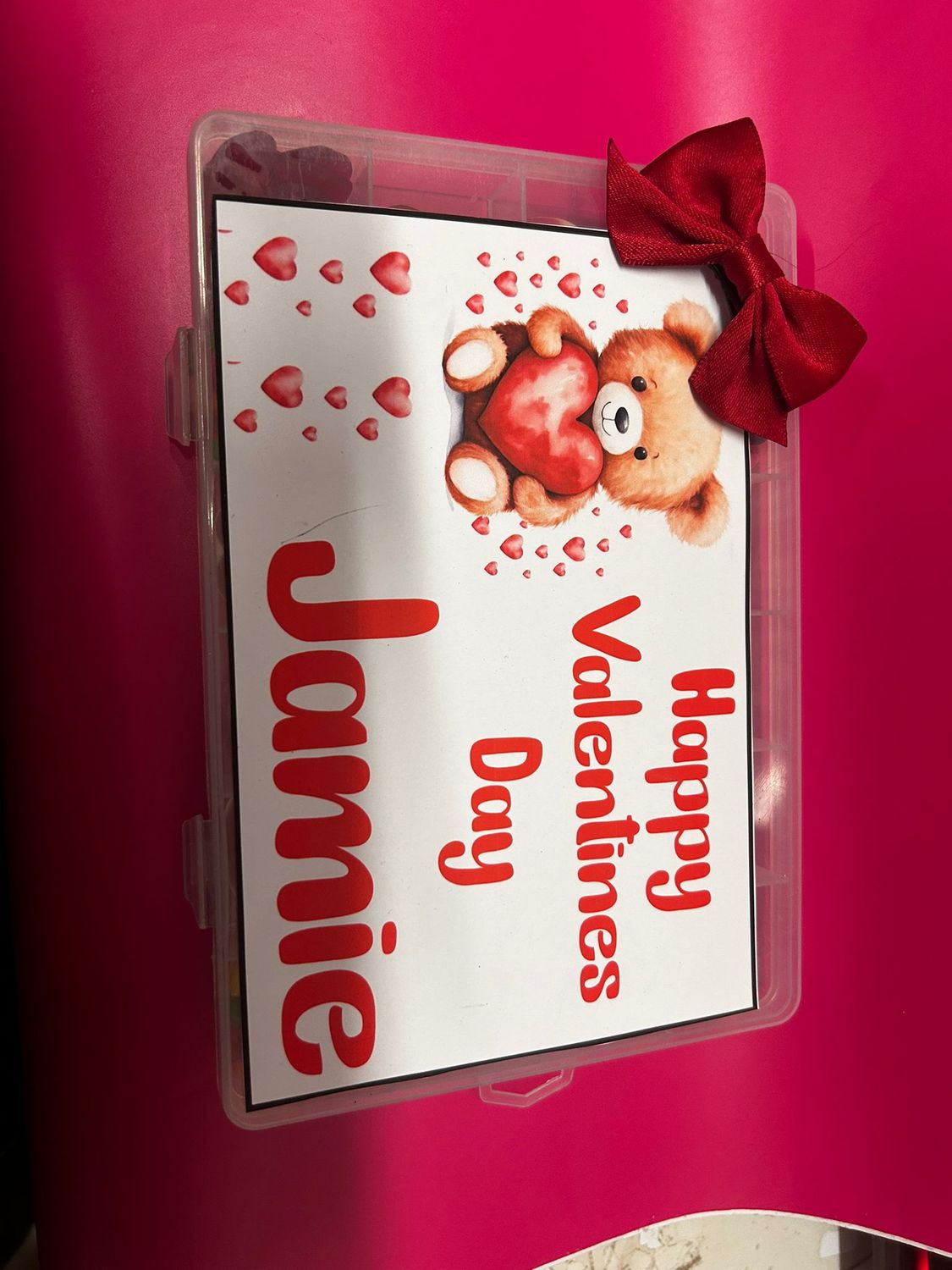 Valentines - Personlaised Jelly Sweet Box