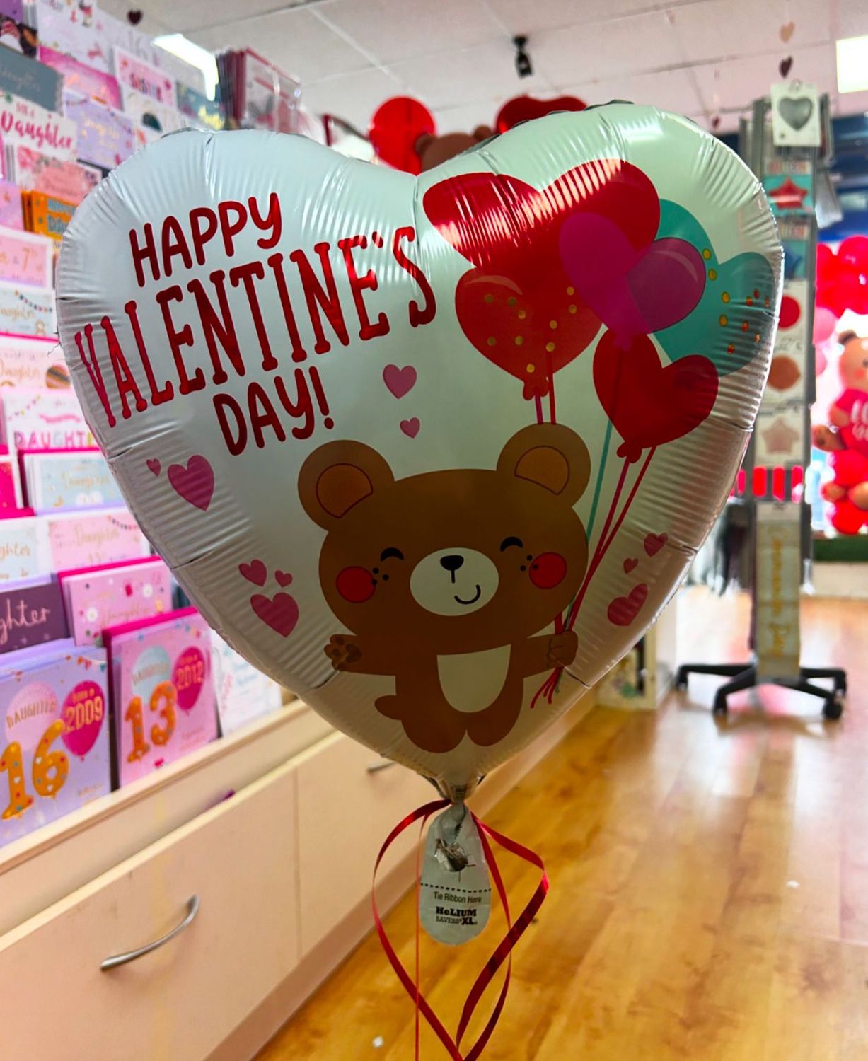 Valentines day - Heart Bear Balloon