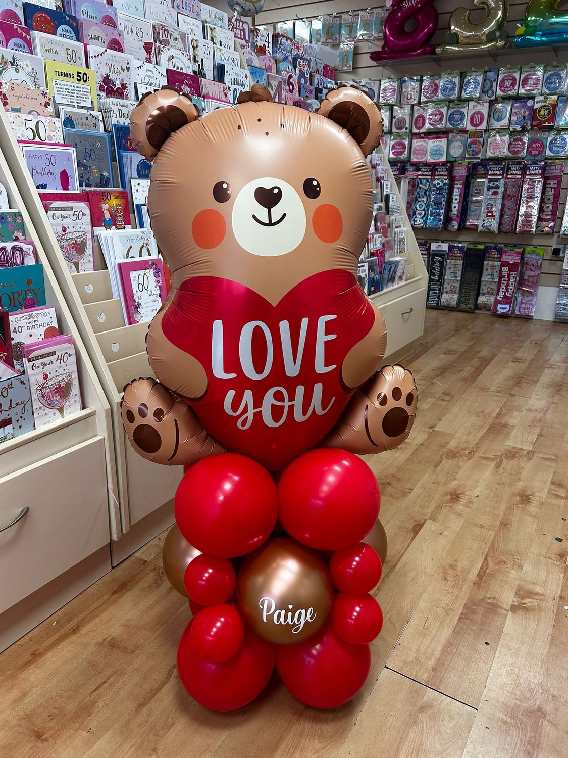 Valentines - 3ft I love you Teddy