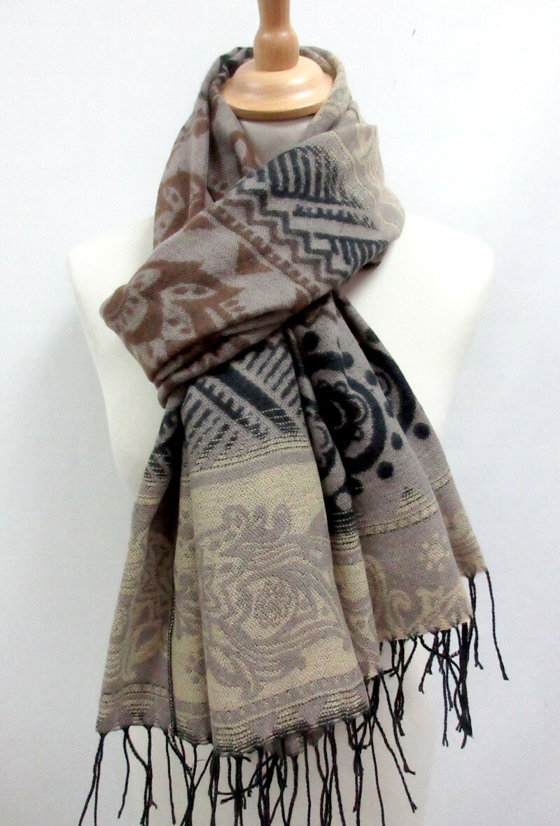 Echarpe épaisse, Couleur: Beige