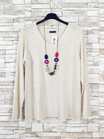 T-shirts manches longues, Couleurs: Beige