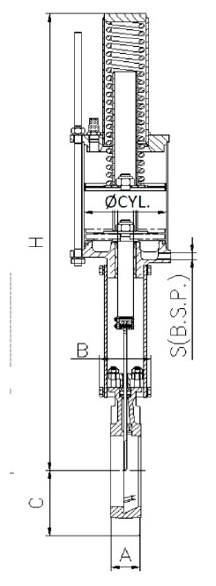 Vanne à guillotine eau usée étanchéité 1 sens type A