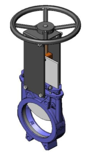 Vanne à guillotine eau usée étanchéité 1 sens type A