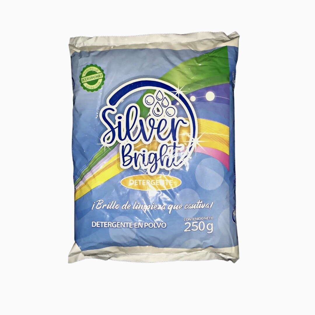 Detergente en polvo Silver Bright  250 g