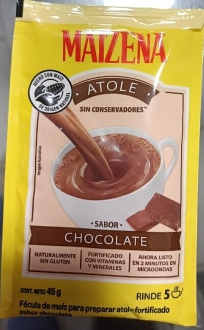 MY- Natilla (atole) sabor chocolate MAIZENA 