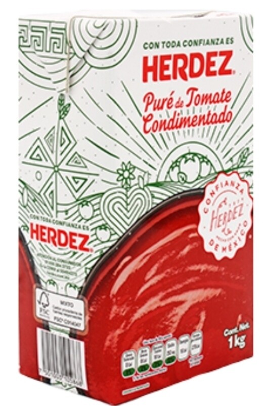 MY- Puré de tomate condimentado HERDEZ 1 kg