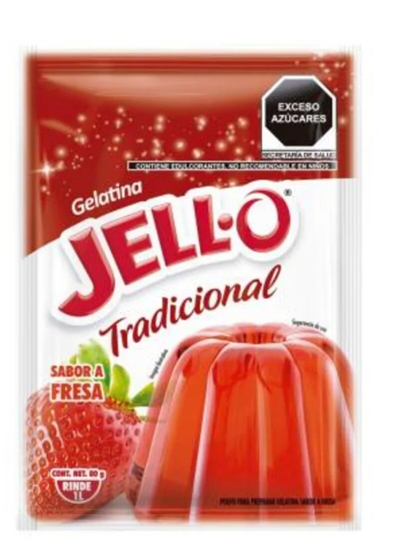MY- Gelatina fresa JELL-O 80 g