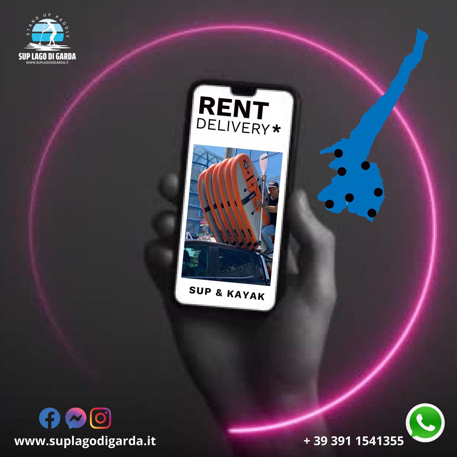 Rent delivery SUP & KAYAK - Lago di Garda
