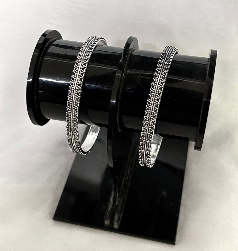 Silver Ladies Rawa Bangles