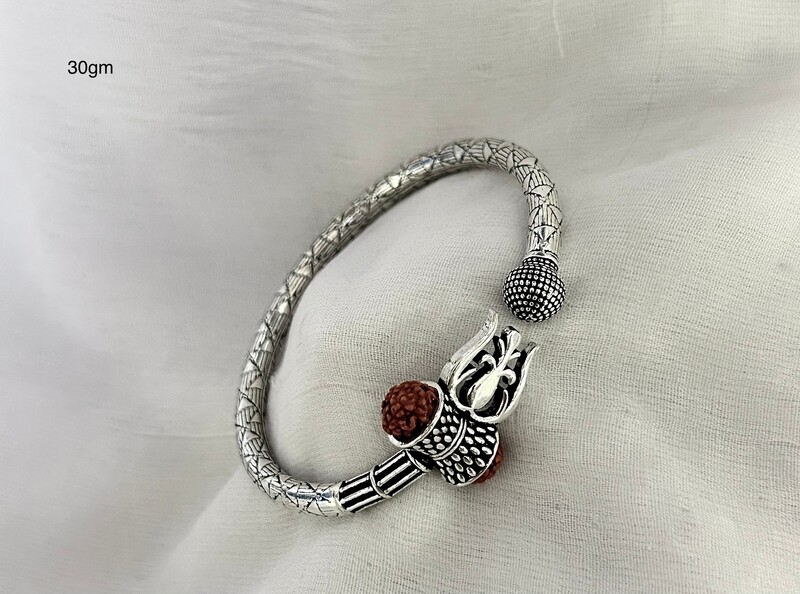 Silver Rudraksh Kada