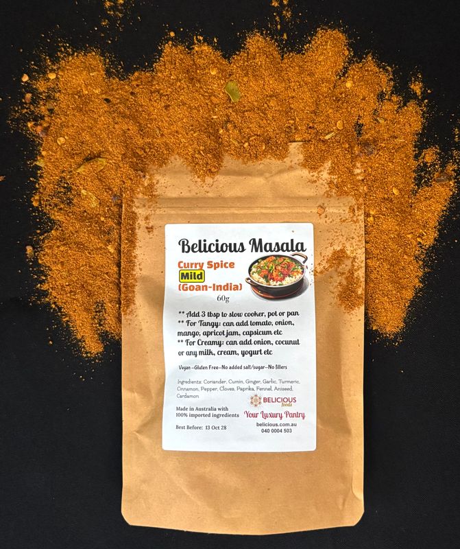 Belicious Masala -Mild (Indian) 60g