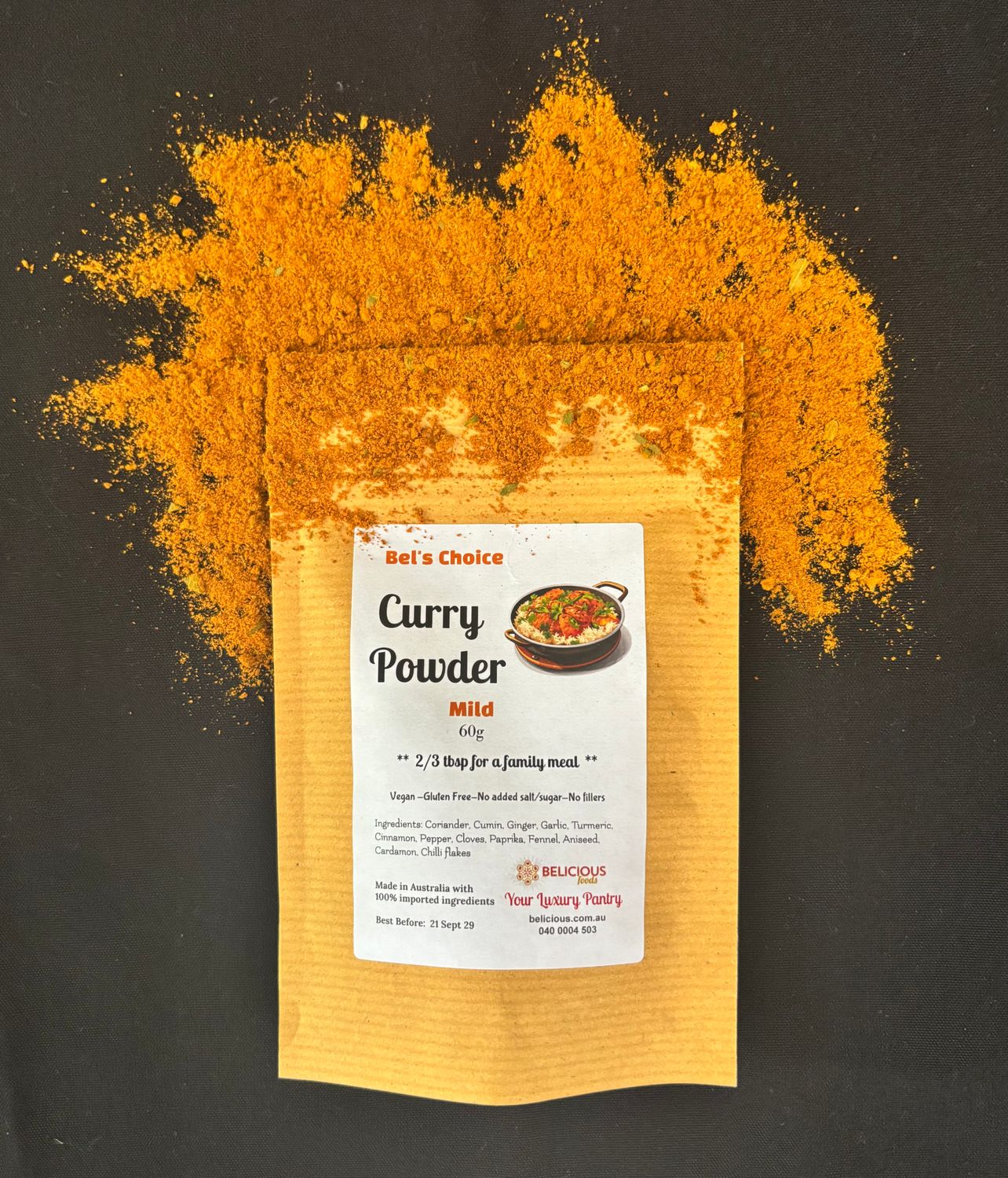 Curry Powder (prev. Belicious Masala -Mild Indian) 60g
