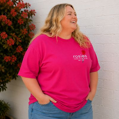 Hot Pink Jake Moss x Rosies Tee
