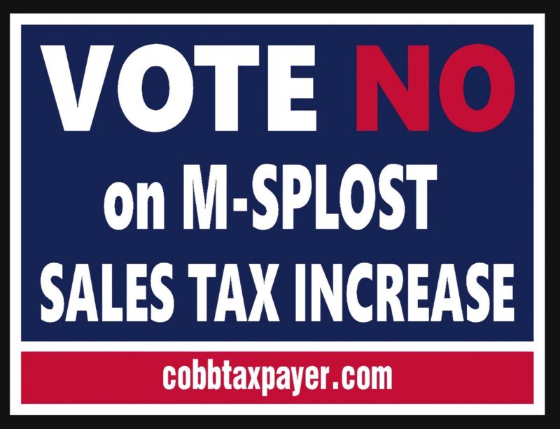 Vote No Yard Sign with wire stake