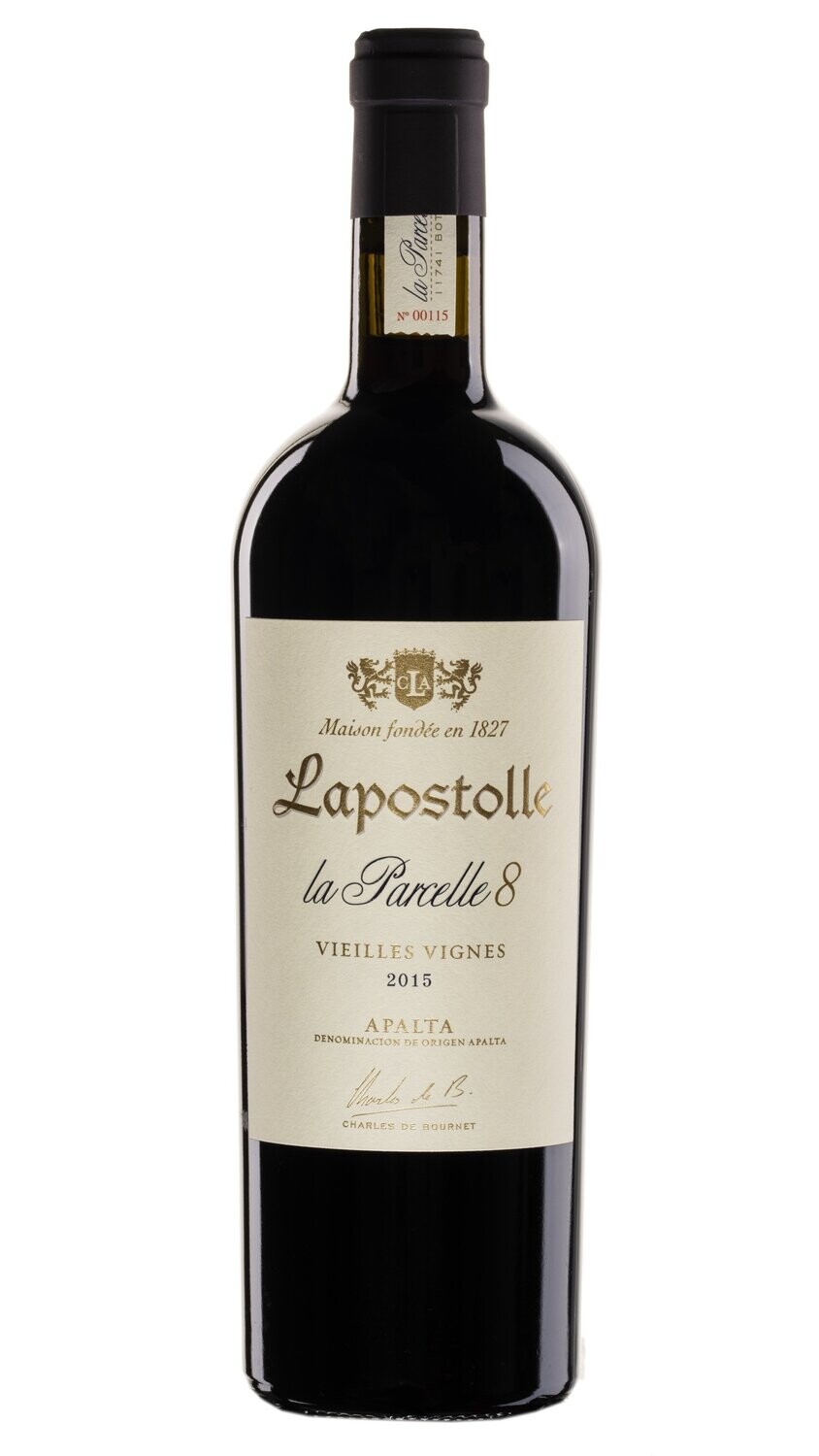 Lapostolle La Parcelle 8  Veilles Vignes Apalta DO 2022 - 98 points James Suckling and 95 points Wine Spectator