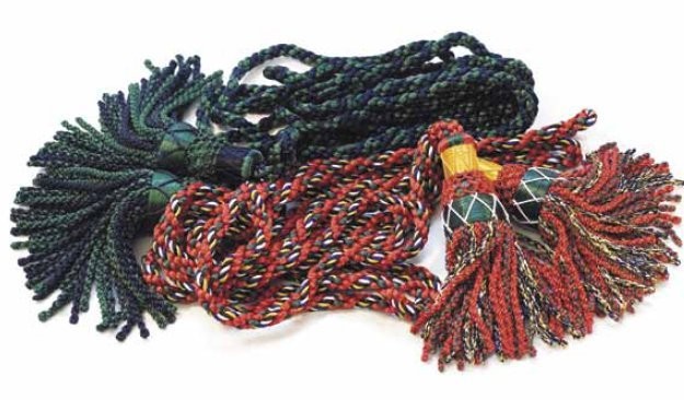Silk Pipe Cords, Multi Colour
