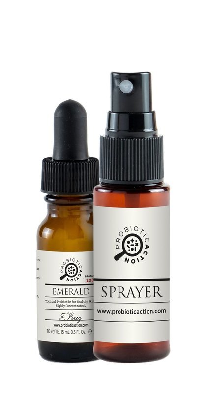 Emerald - Topical Probiotic Spray For Healthy Skin. Highly Concentrated Help For A Healthy Skin Flora/