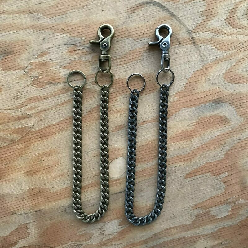 The Back Alley Brawler Antique Patina Wallet Chain