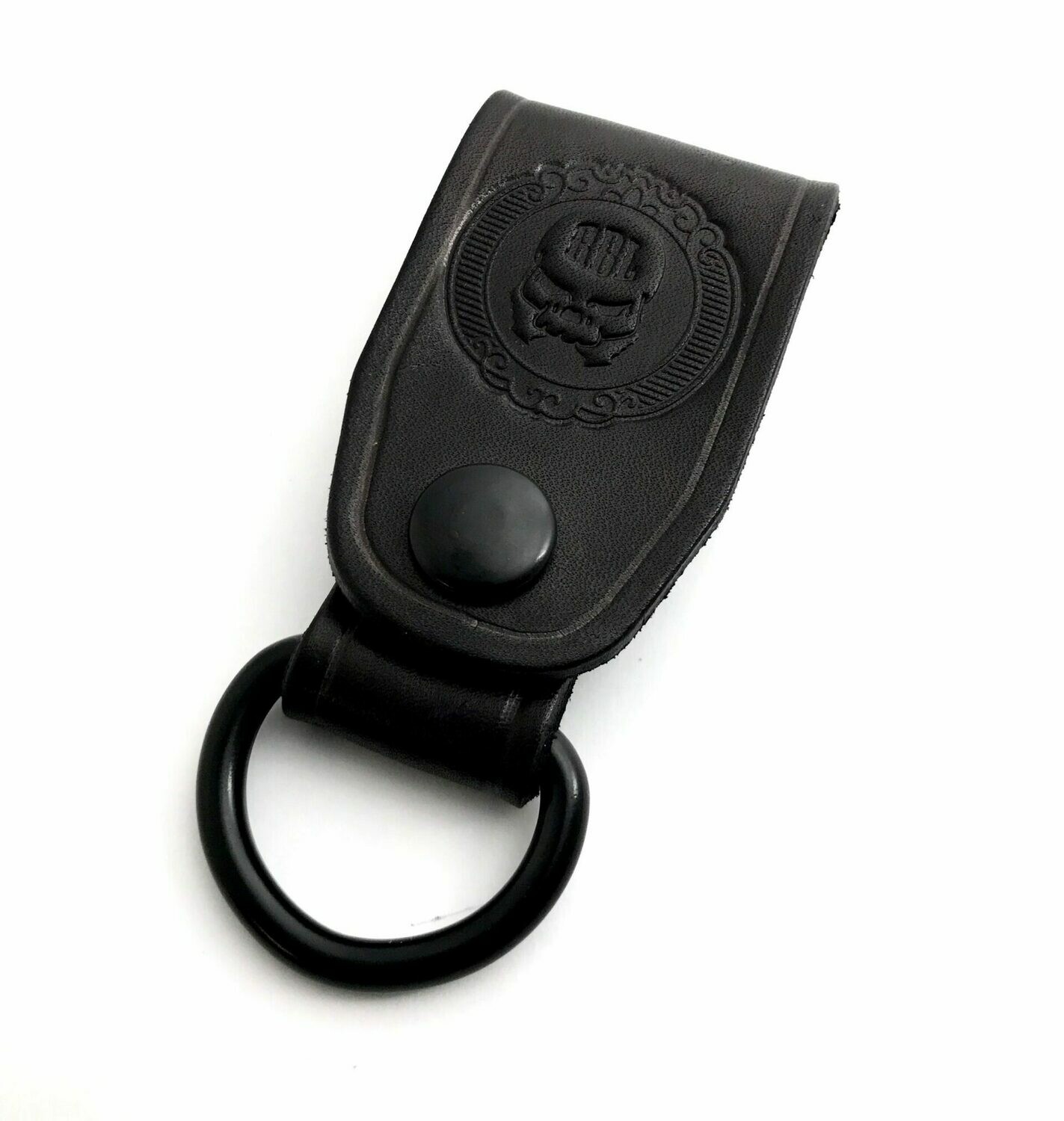 Keyring in leather color black – Il Bisonte