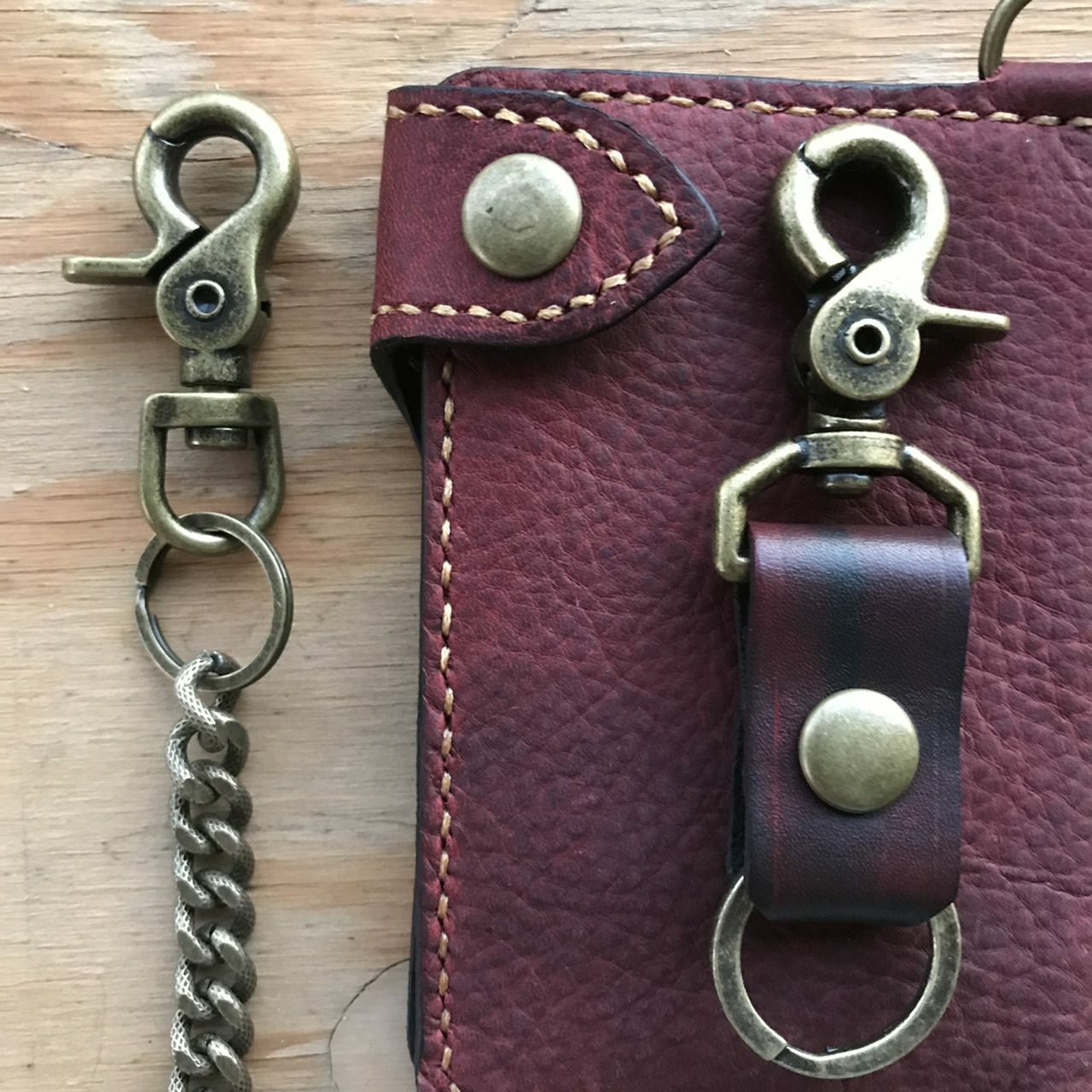 OxBlood Nomad series II 7″ long wallet chain set