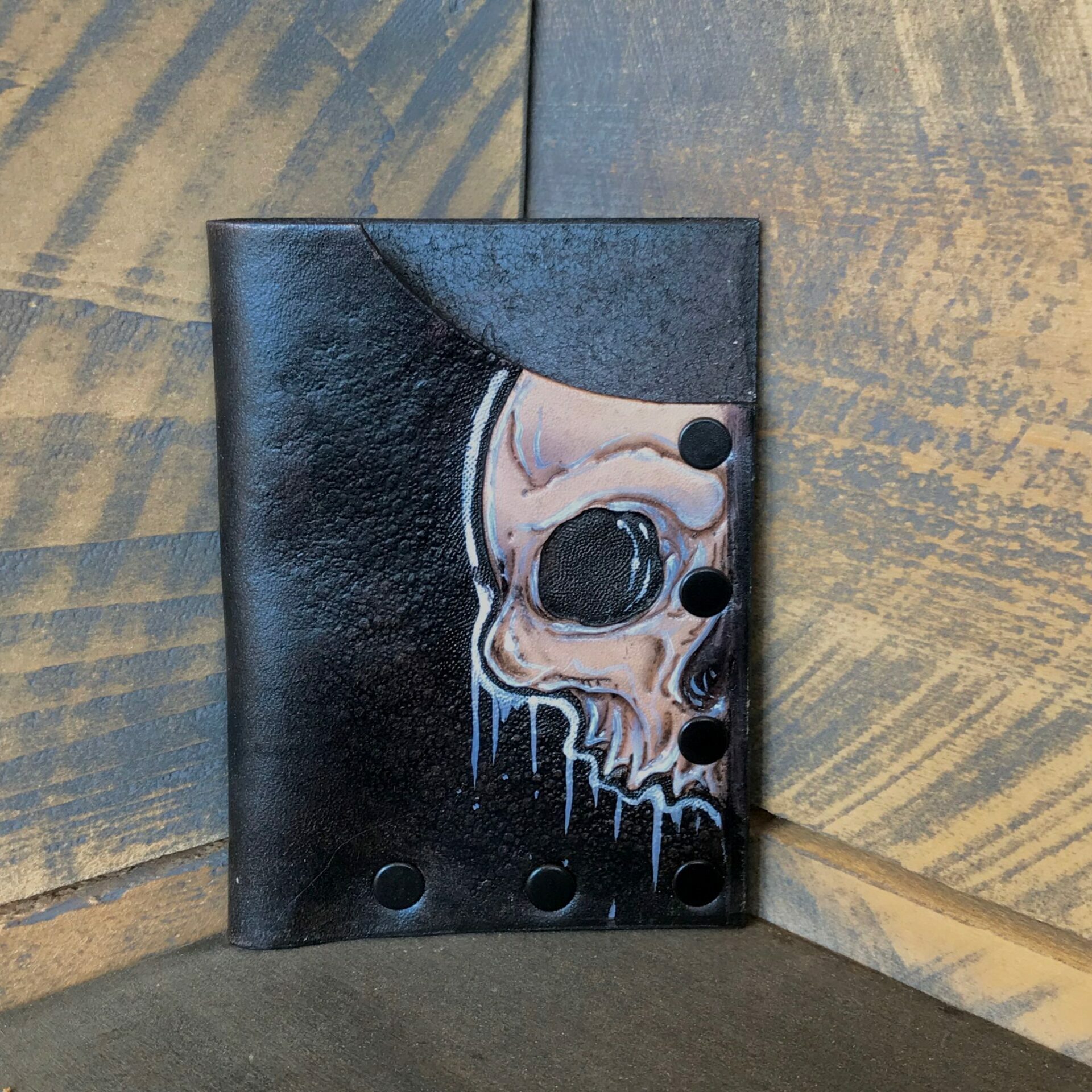 The “Half Skull” EDC Custom Simple Art Card Wallets