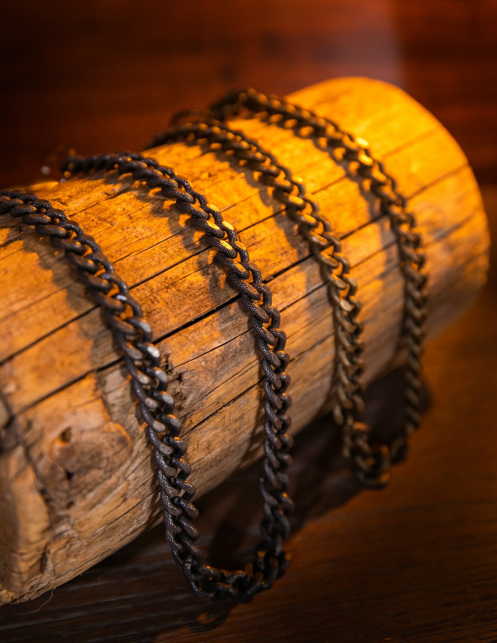 The Back Alley Brawler Antique Patina Wallet Chain