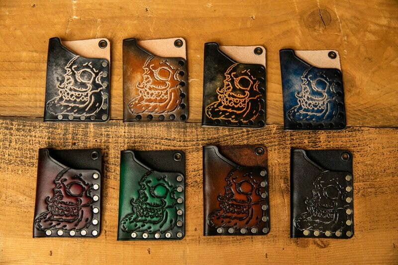 The NEW Denim & Antique “Barnaby McBeard” EDC Custom Simple Art Card Wallets