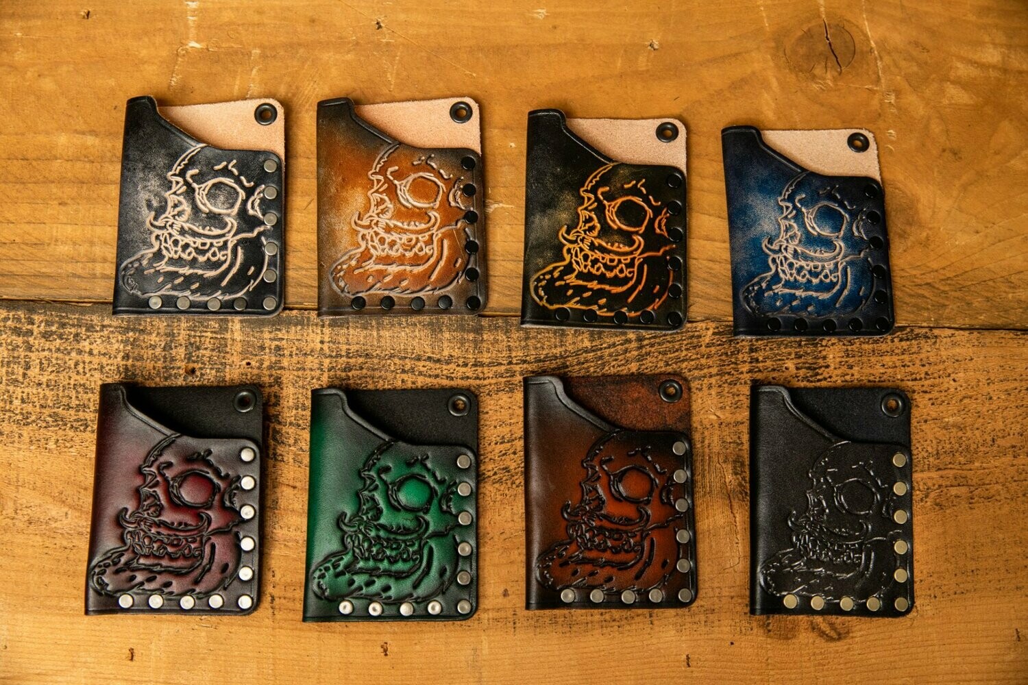 The NEW Denim and Antique “Barnaby McBeard” EDC Custom Simple Art Card Wallets