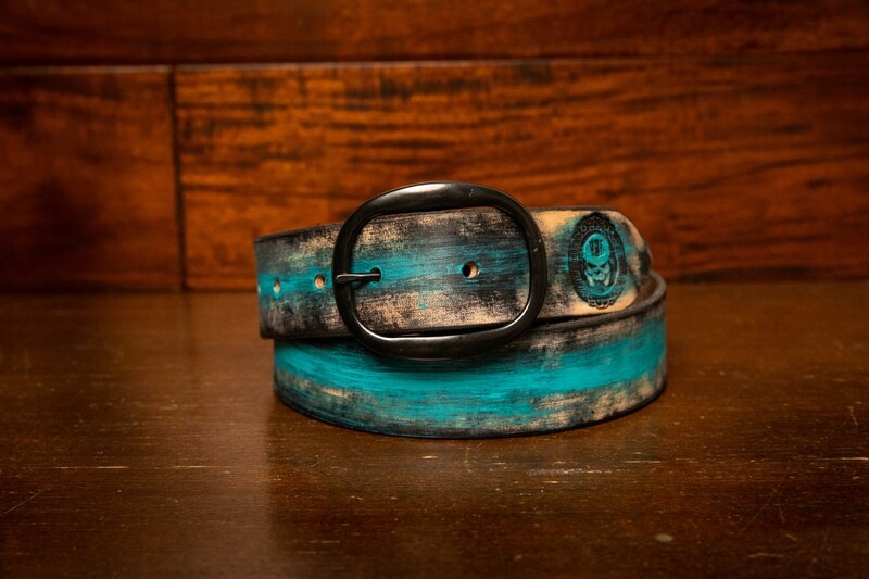 OG Belts – Turquoise Sanded Black