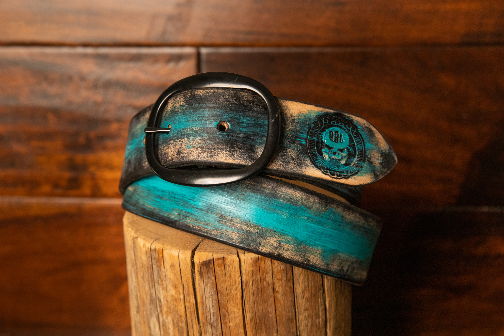 OG Belts – Turquoise Sanded Black