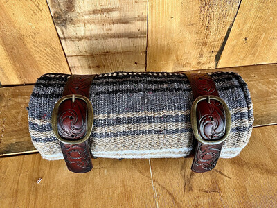 Golgotha Leather blanket roll straps