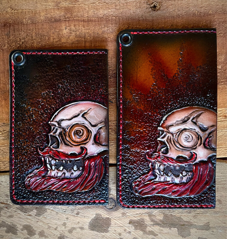 Custom cash and carry McBeard minimalist wallet