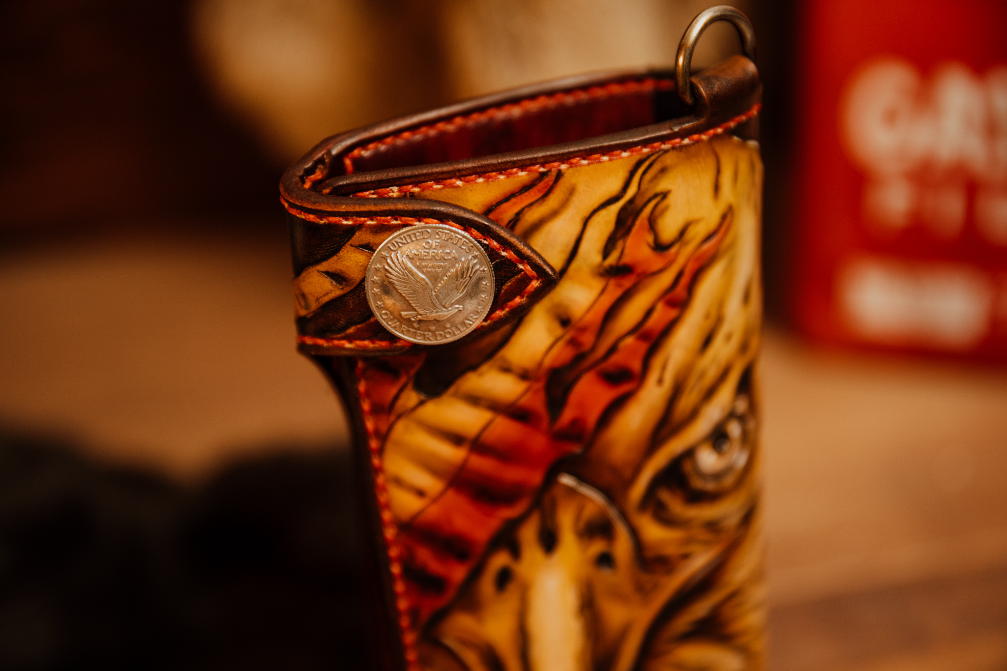 Eye On freedom Custom Art Leather Long Wallet