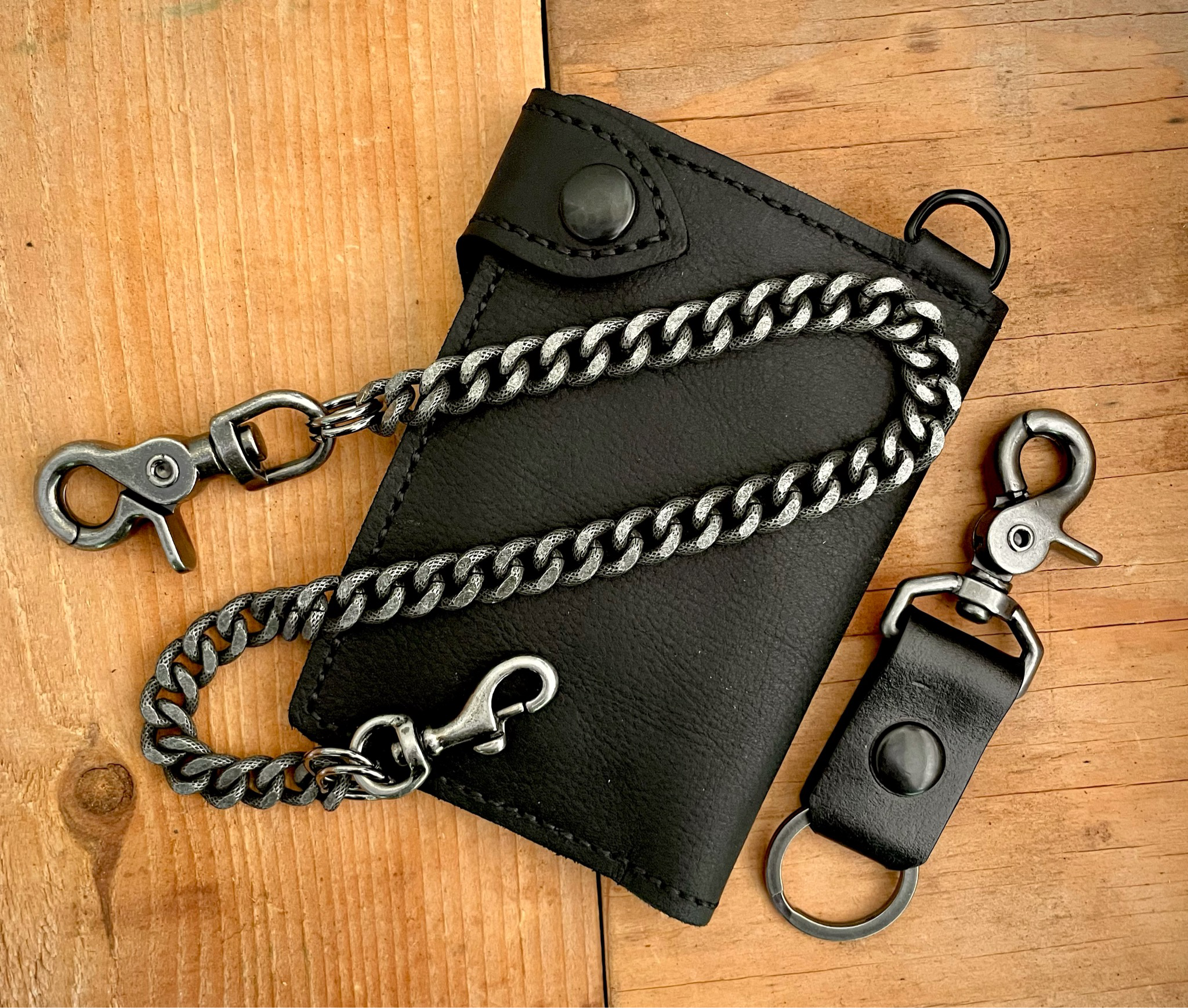 Black MEDIUM Nomad series II 5-1/2″ wallet chain set